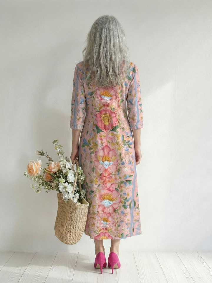 Pink Floral Dress