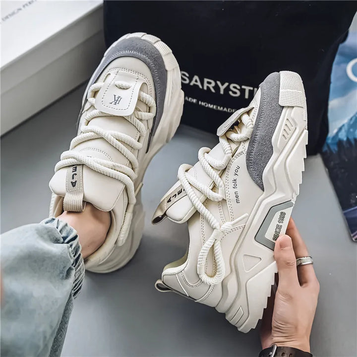 Matteo Leather Low-Top Sneakers