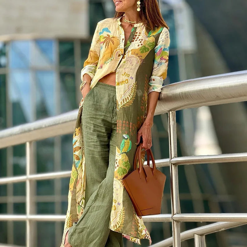 Elara Summer Linen Co-Ord Set