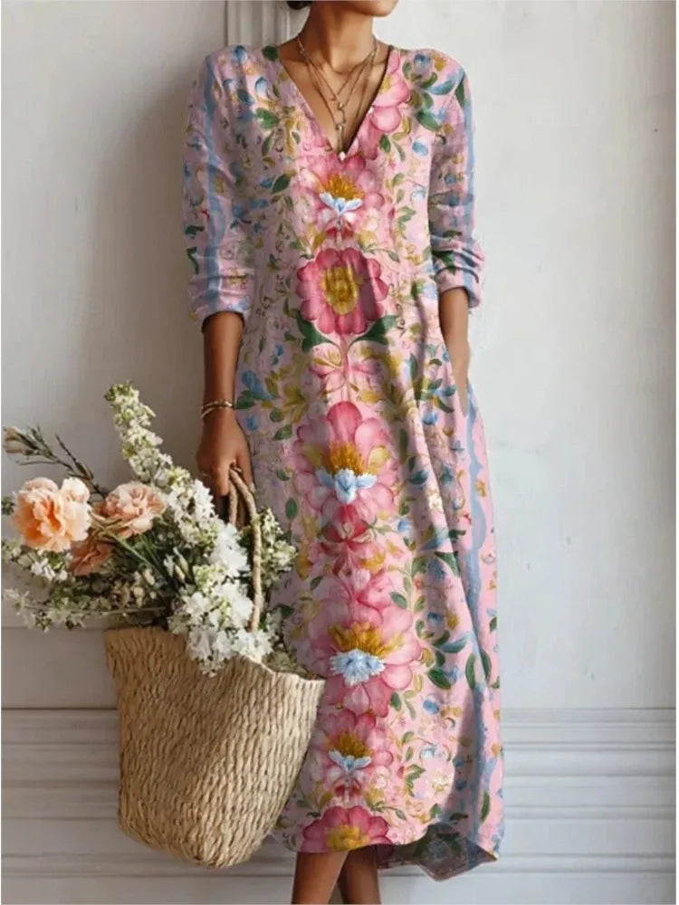 Pink Floral Dress