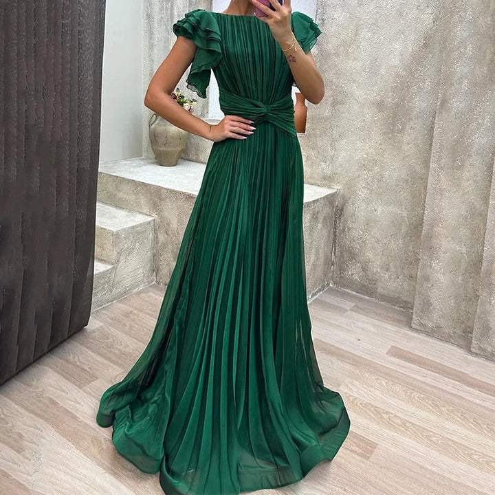 Valerisse Pleated Evening Dress