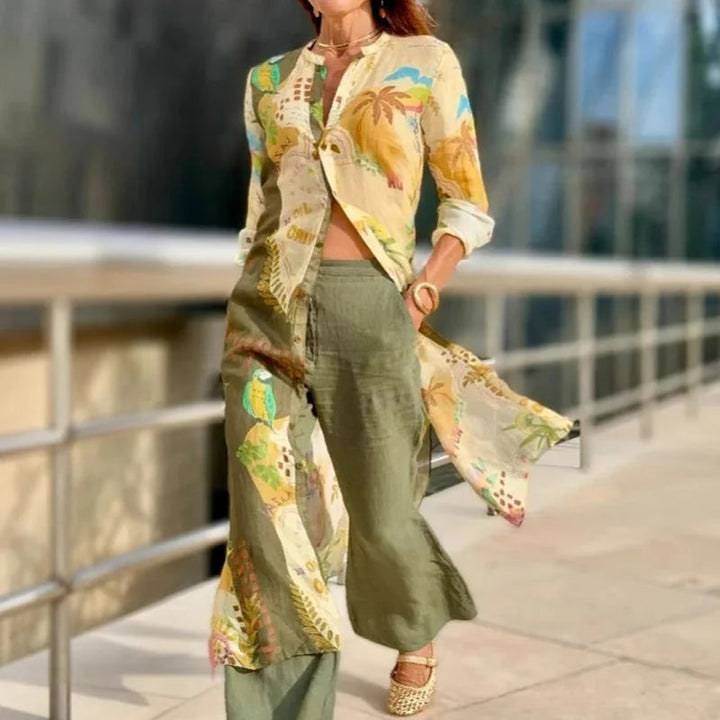 Elara Summer Linen Co-Ord Set