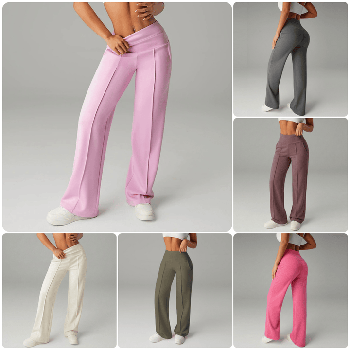 Elara High-Waist Wide-Leg Pants