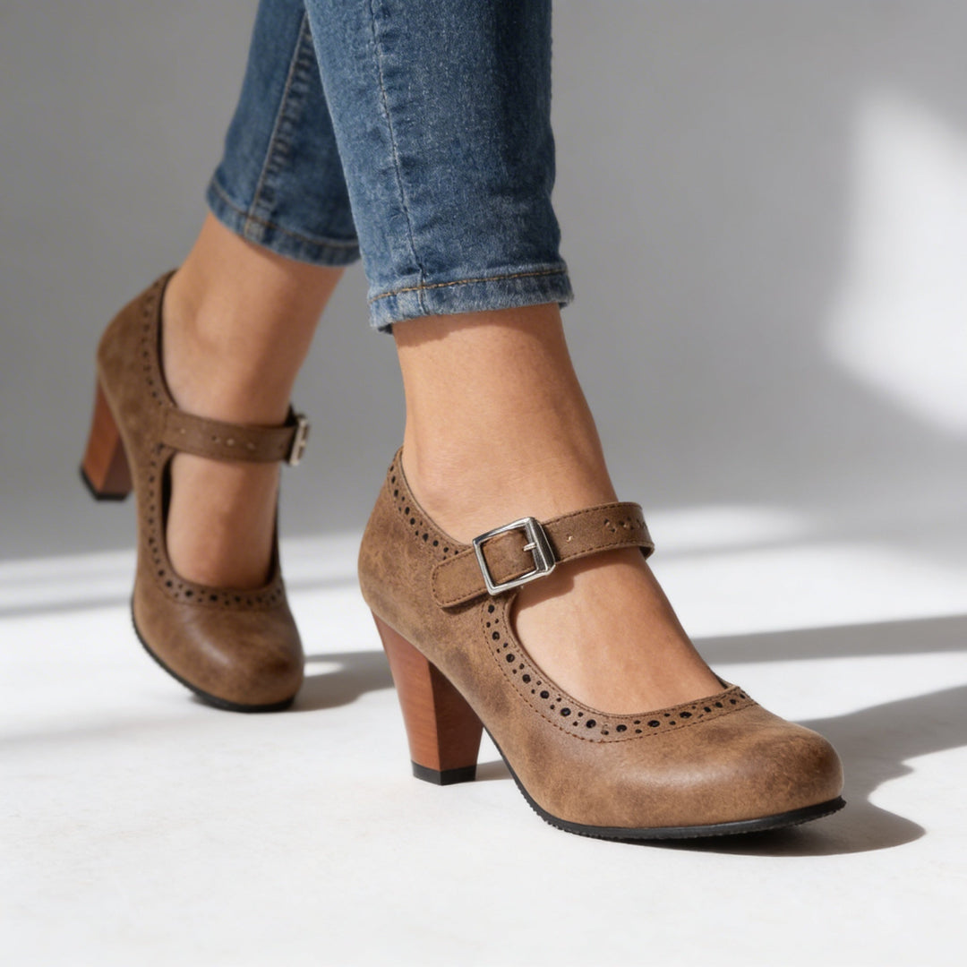 Adrian Brogue Buckle Loafers