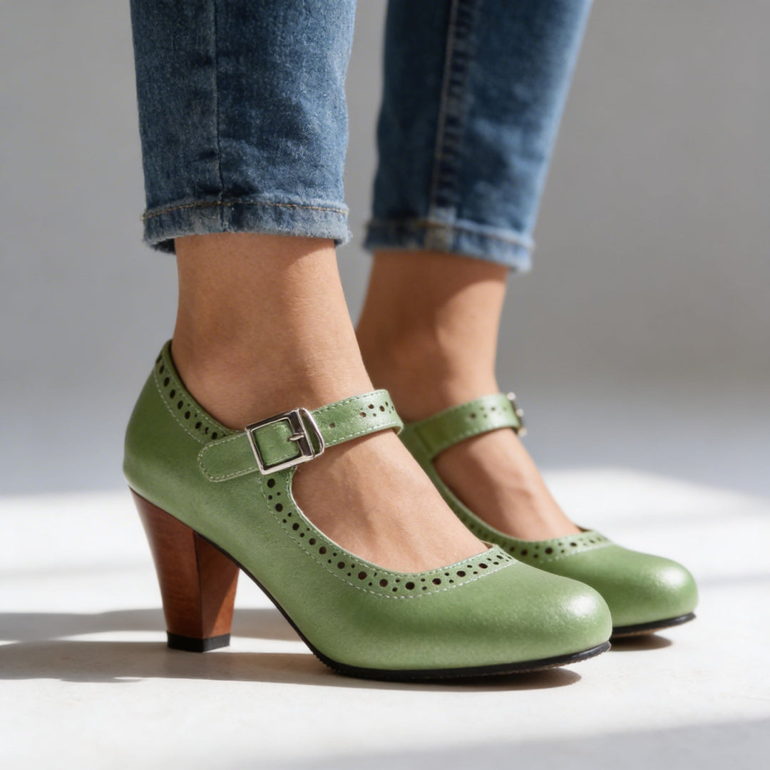 Adrian Brogue Buckle Loafers