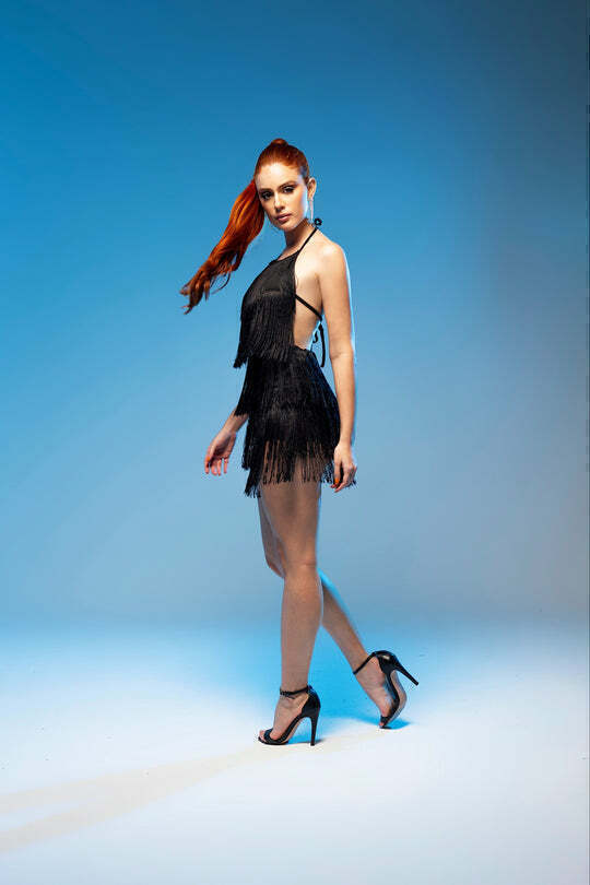 Valerina Fringe Mini Jumpsuit