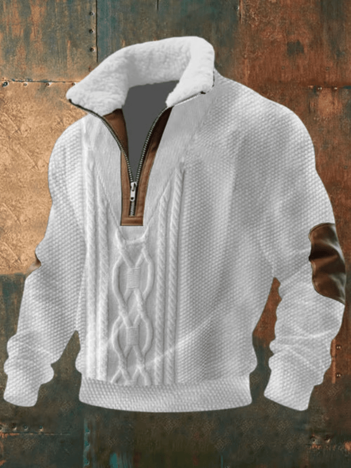 Brayden Fleece-Collar Sweater