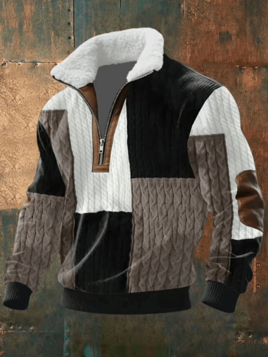 Brayden Fleece-Collar Sweater