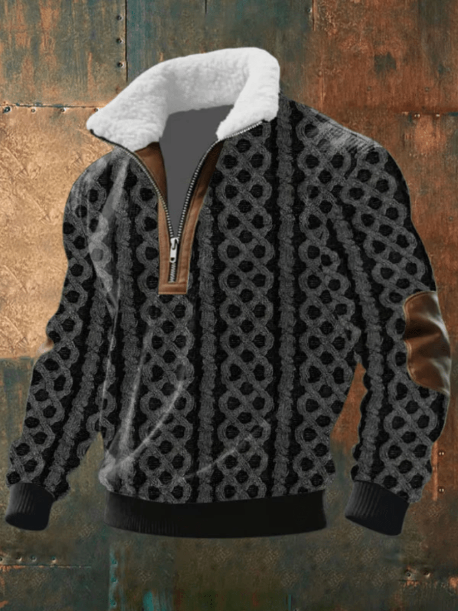 Brayden Fleece-Collar Sweater