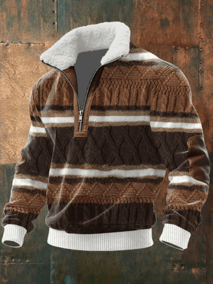 Brayden Fleece-Collar Sweater