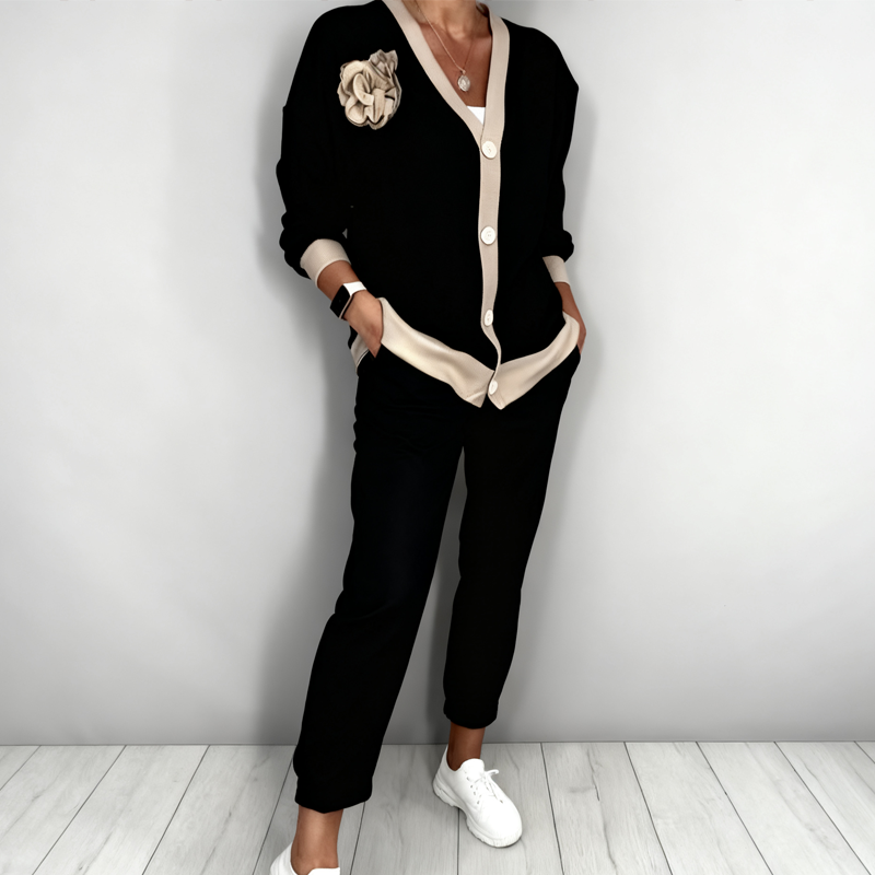Selina V-Neck Lounge Set